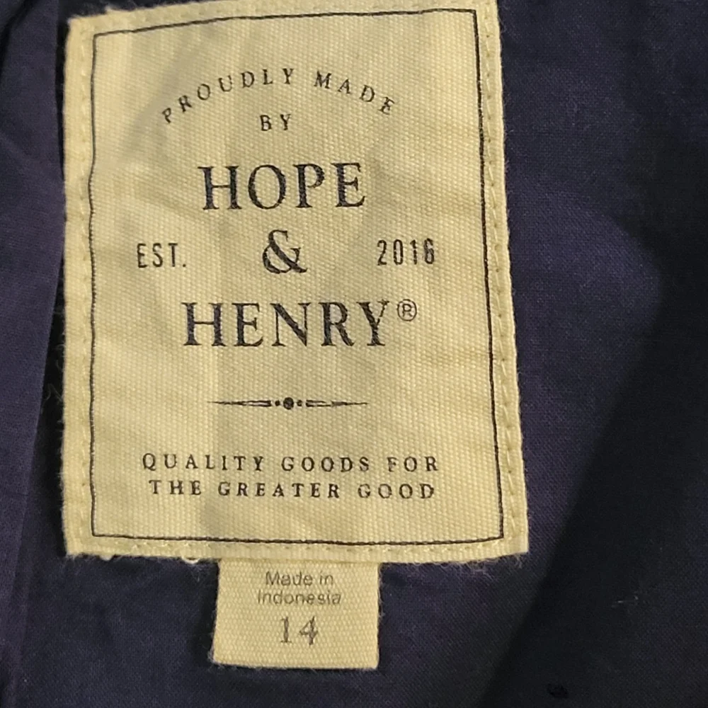 Hope & Henry Blue Sleeveless Jumpsuit